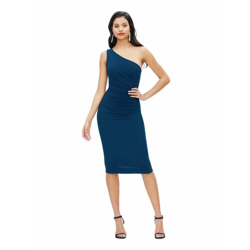 Dress the Population Martine Dress Size Large in Peacock Blue